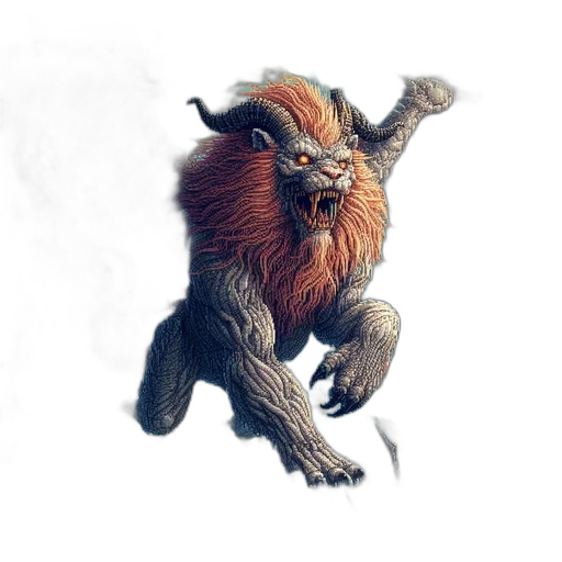 creature, animal, dragon, staff transparent PNG cut-out