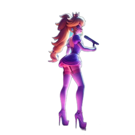 dress, staff, weapon, mask transparent PNG cut-out
