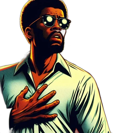 comic book art, concept art, cartoon, man transparent PNG cut-out