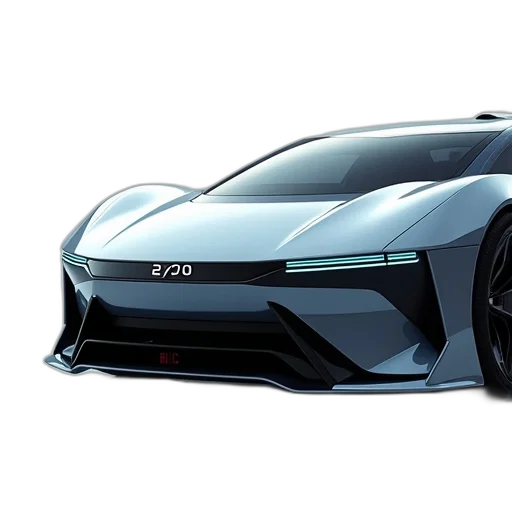 car, concept art, 3d render, photorealistic transparent PNG cut-out