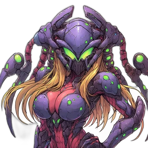 creature, robot, concept art, cyberpunk transparent PNG cut-out