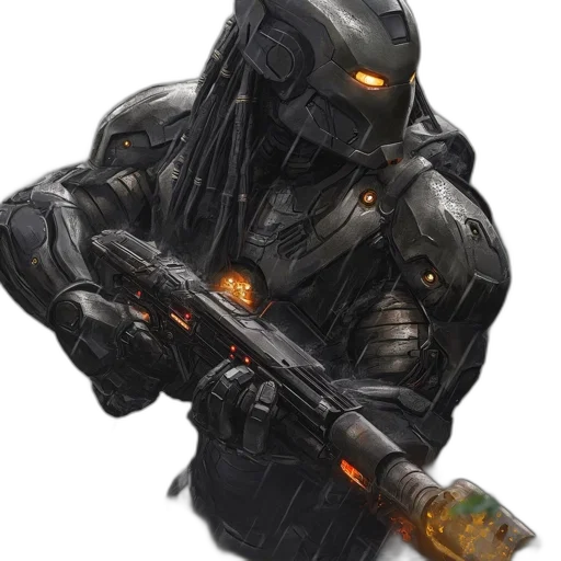 weapon, robot, staff, concept art transparent PNG cut-out