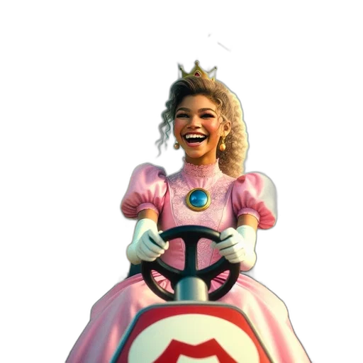 crown, dress, car, staff transparent PNG cut-out