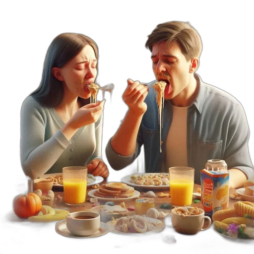 food, photorealistic, oil painting, concept art transparent PNG cut-out