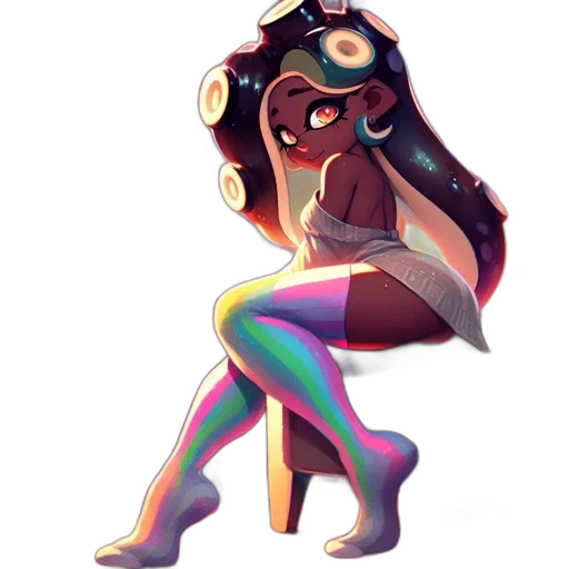 dress, creature, staff, concept art transparent PNG cut-out
