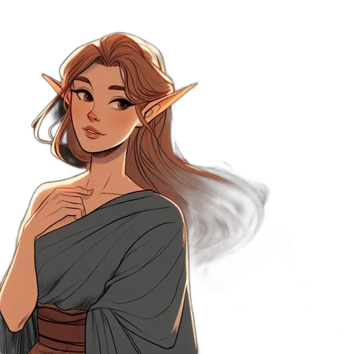 dress, fantasy art, concept art, pixel art transparent PNG cut-out
