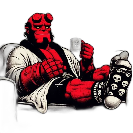mask, furniture, shoes, comic book art transparent PNG cut-out
