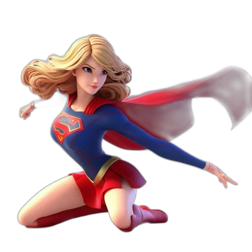 comic book art, concept art, cartoon, 3d render transparent PNG cut-out
