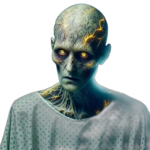 creature, face, staff, mask transparent PNG cut-out