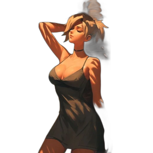 dress, mask, hat, staff transparent PNG cut-out