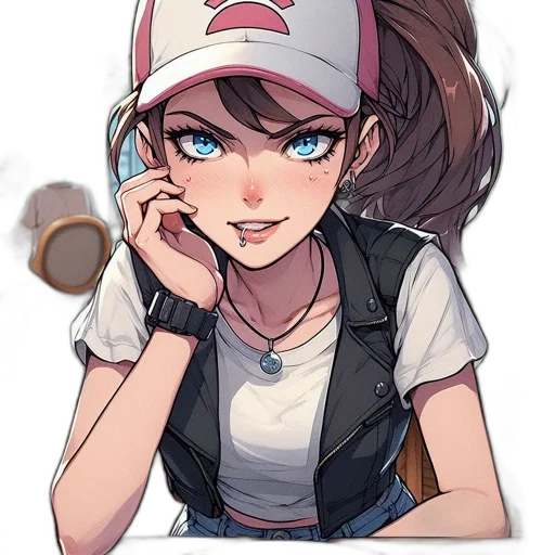 hat, staff, face, weapon transparent PNG cut-out