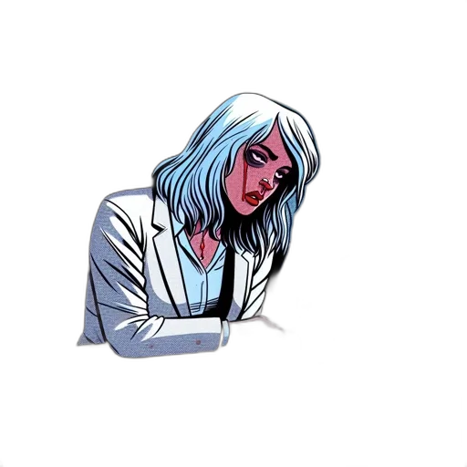 jacket, staff, comic book art, concept art transparent PNG cut-out