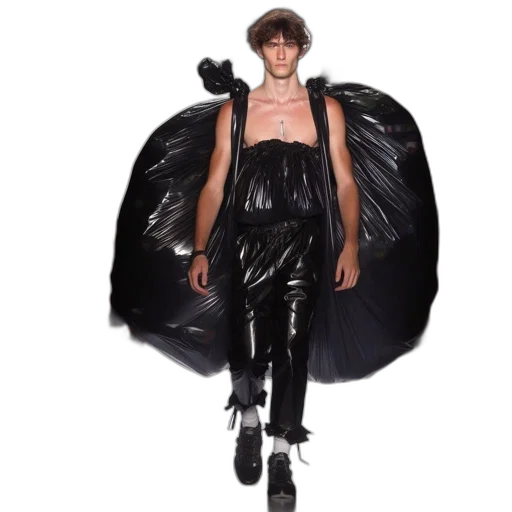 jacket, dress, umbrella, dark transparent PNG cut-out