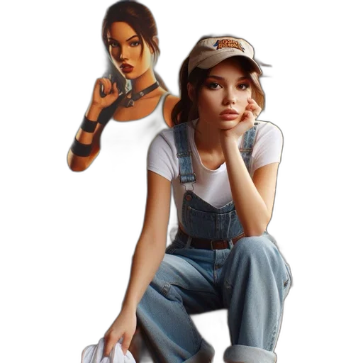 hat, concept art, photorealistic, pixel art transparent PNG cut-out