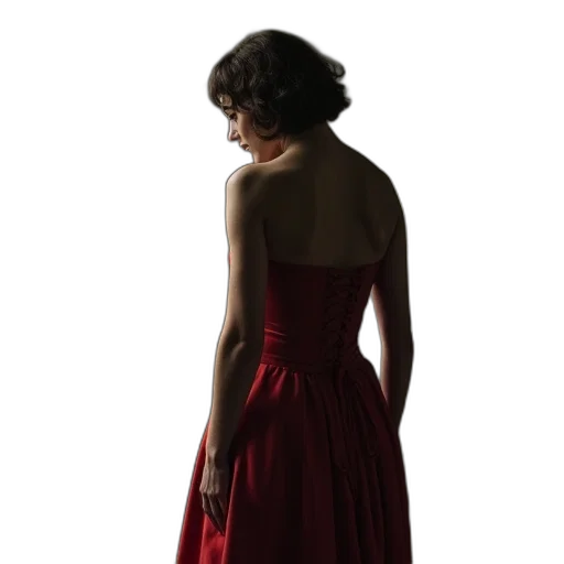 dress, jewelry, crown, staff transparent PNG cut-out
