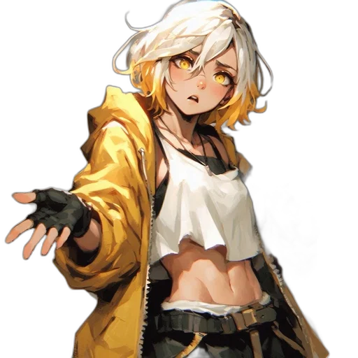 jacket, staff, weapon, face transparent PNG cut-out