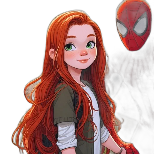 hair, face, mask, comic book art transparent PNG cut-out