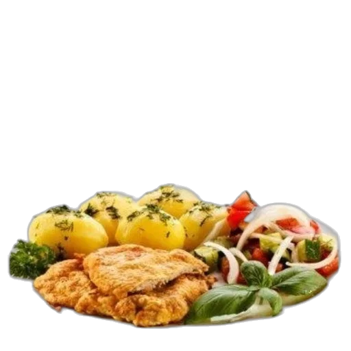 food, photorealistic, daniel, fast transparent PNG cut-out