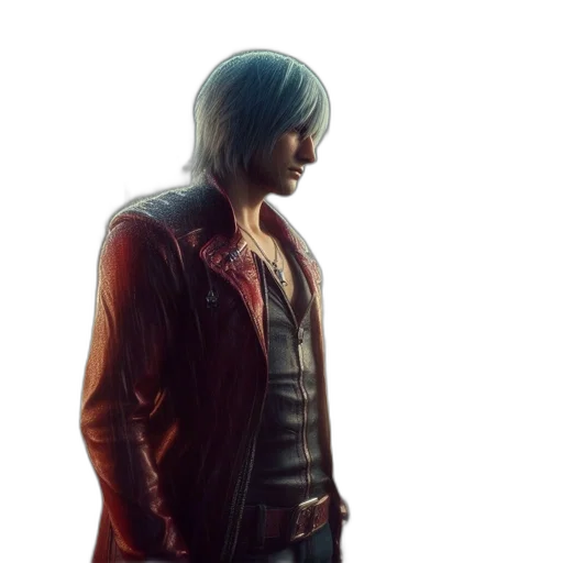 jacket, weapon, concept art, cyberpunk transparent PNG cut-out