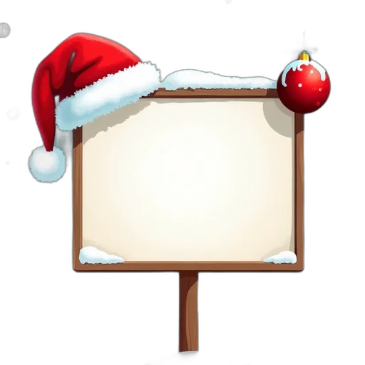 staff, hat, festive, holiday transparent PNG cut-out