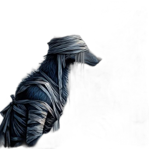 animal, mask, creature, hair transparent PNG cut-out
