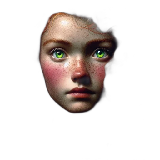face, mask, crown, creature transparent PNG cut-out