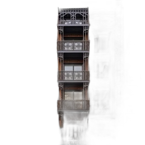 building, furniture, 3d render, concept art transparent PNG cut-out