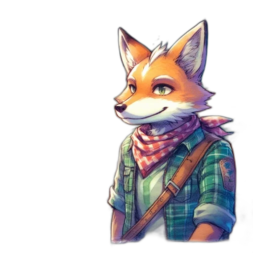 jacket, staff, animal, face transparent PNG cut-out