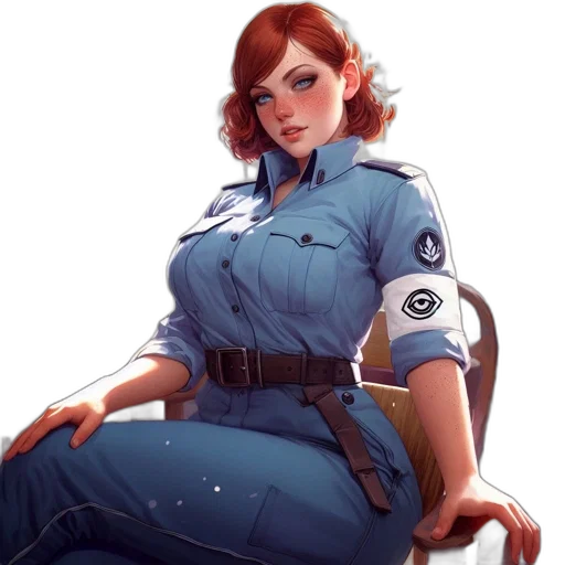 staff, dress, jacket, robot transparent PNG cut-out