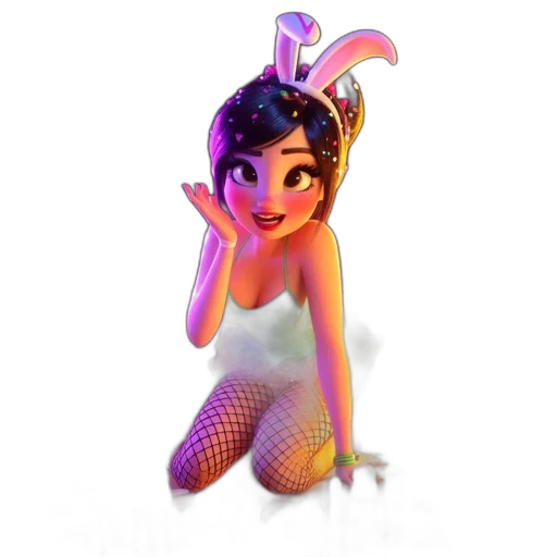 dress, creature, staff, crown transparent PNG cut-out