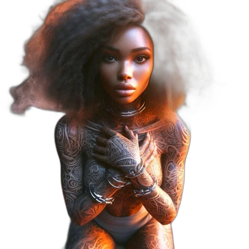 creature, jewelry, hair, fantasy art transparent PNG cut-out