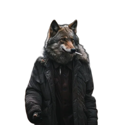 jacket, animal, creature, mask transparent PNG cut-out
