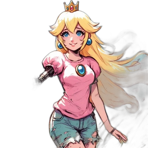 dress, crown, weapon, staff transparent PNG cut-out