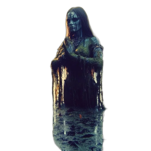 bottle, dress, creature, staff transparent PNG cut-out