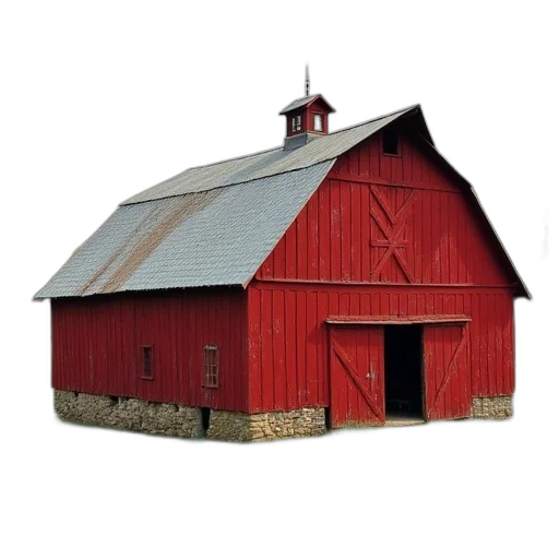 building, food, animal, 3d render transparent PNG cut-out