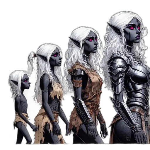 concept art, comic book art, fantasy art, pixel art transparent PNG cut-out