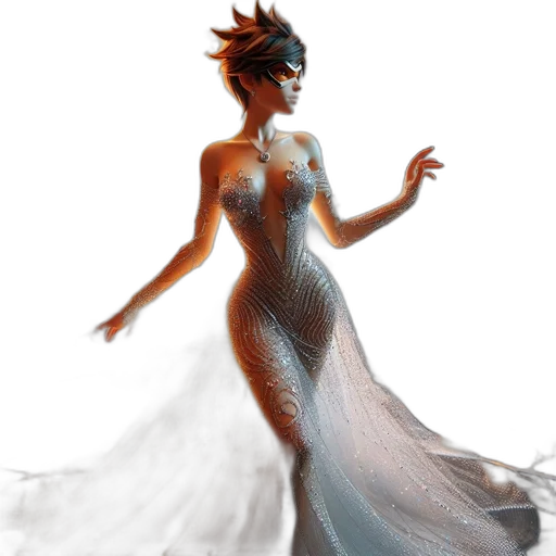 dress, crown, concept art, fantasy art transparent PNG cut-out