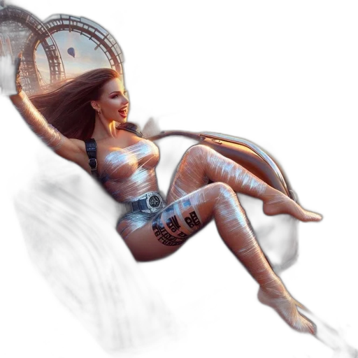 jewelry, dress, staff, robot transparent PNG cut-out