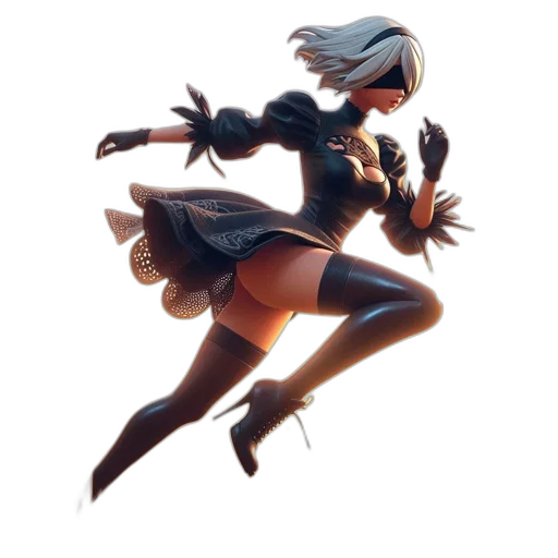 robot, dress, weapon, mask transparent PNG cut-out