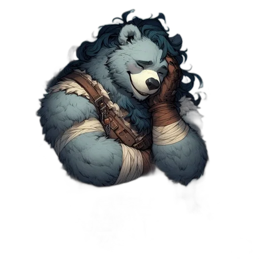 staff, animal, creature, fantasy art transparent PNG cut-out