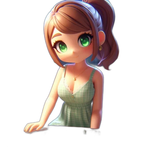 dress, staff, face, creature transparent PNG cut-out