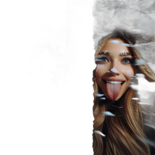 face, creature, hair, mask transparent PNG cut-out