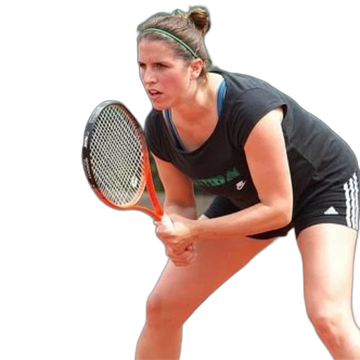 female, tennis, player, black transparent PNG cut-out