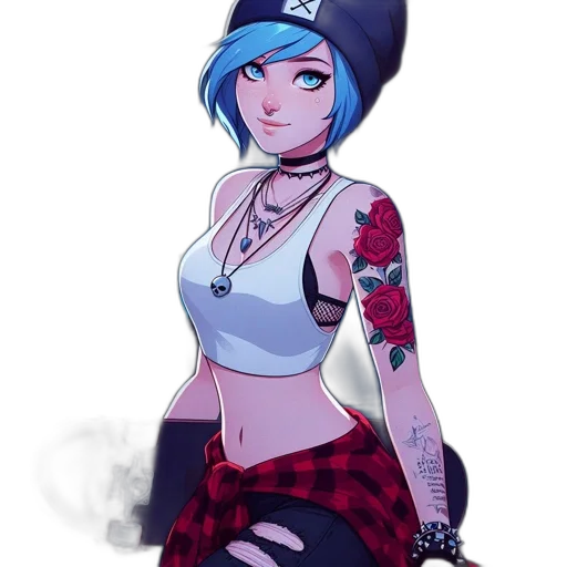 hat, concept art, cartoon, cyberpunk transparent PNG cut-out
