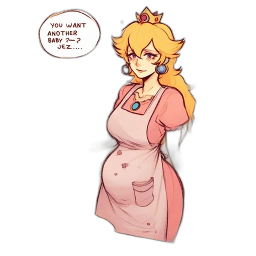 dress, crown, staff, concept art transparent PNG cut-out