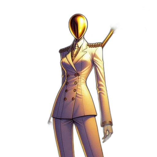 jacket, staff, robot, mask transparent PNG cut-out