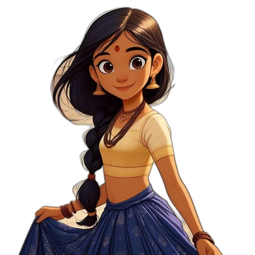 dress, concept art, cartoon, fantasy art transparent PNG cut-out