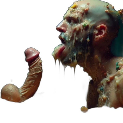 creature, food, face, concept art transparent PNG cut-out