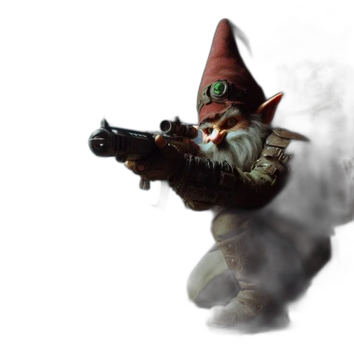 weapon, staff, creature, hat transparent PNG cut-out