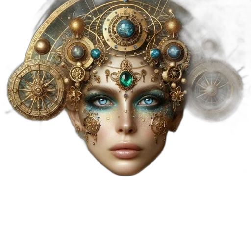 mask, jewelry, crown, face transparent PNG cut-out